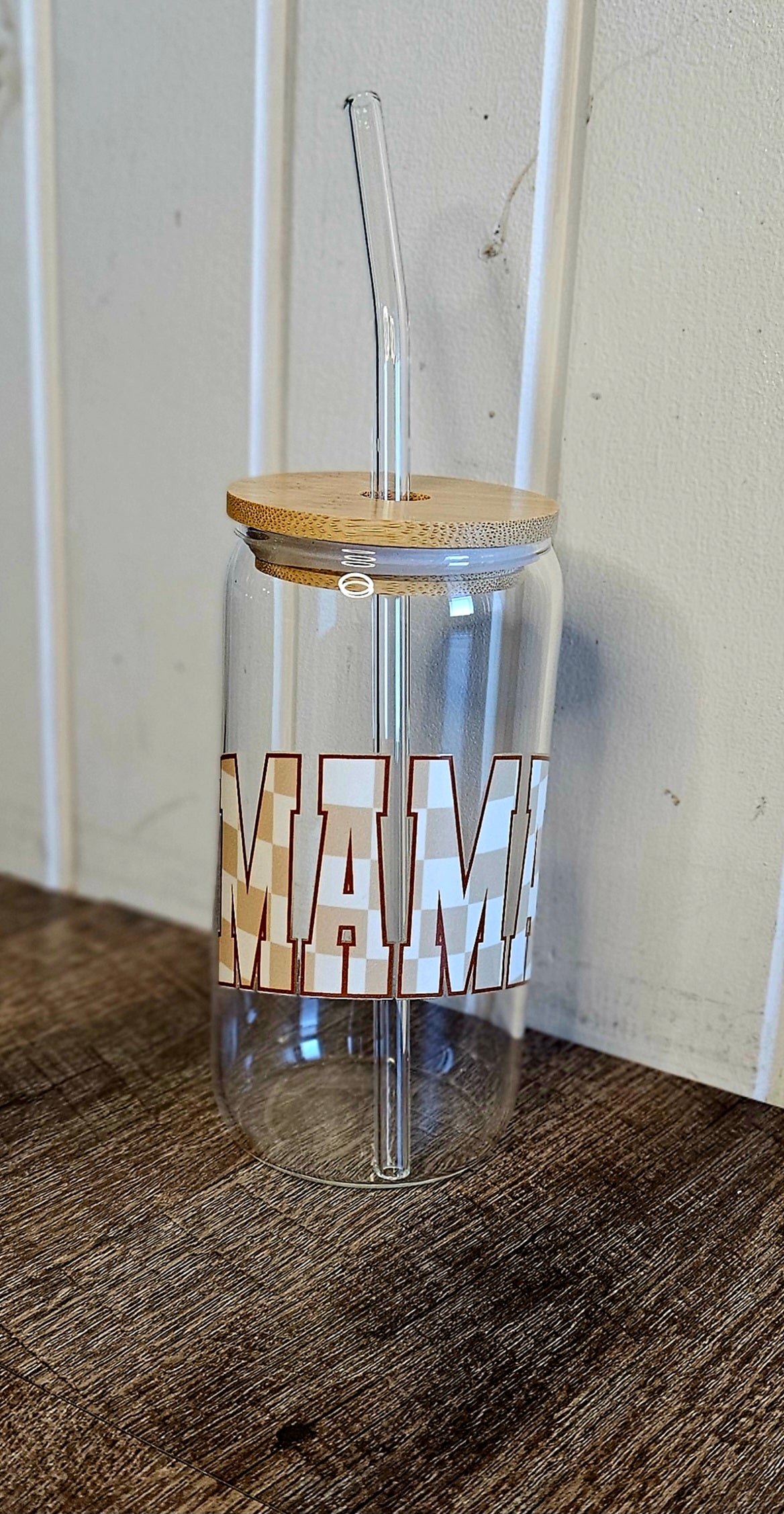 Checkered MAMA Tumbler