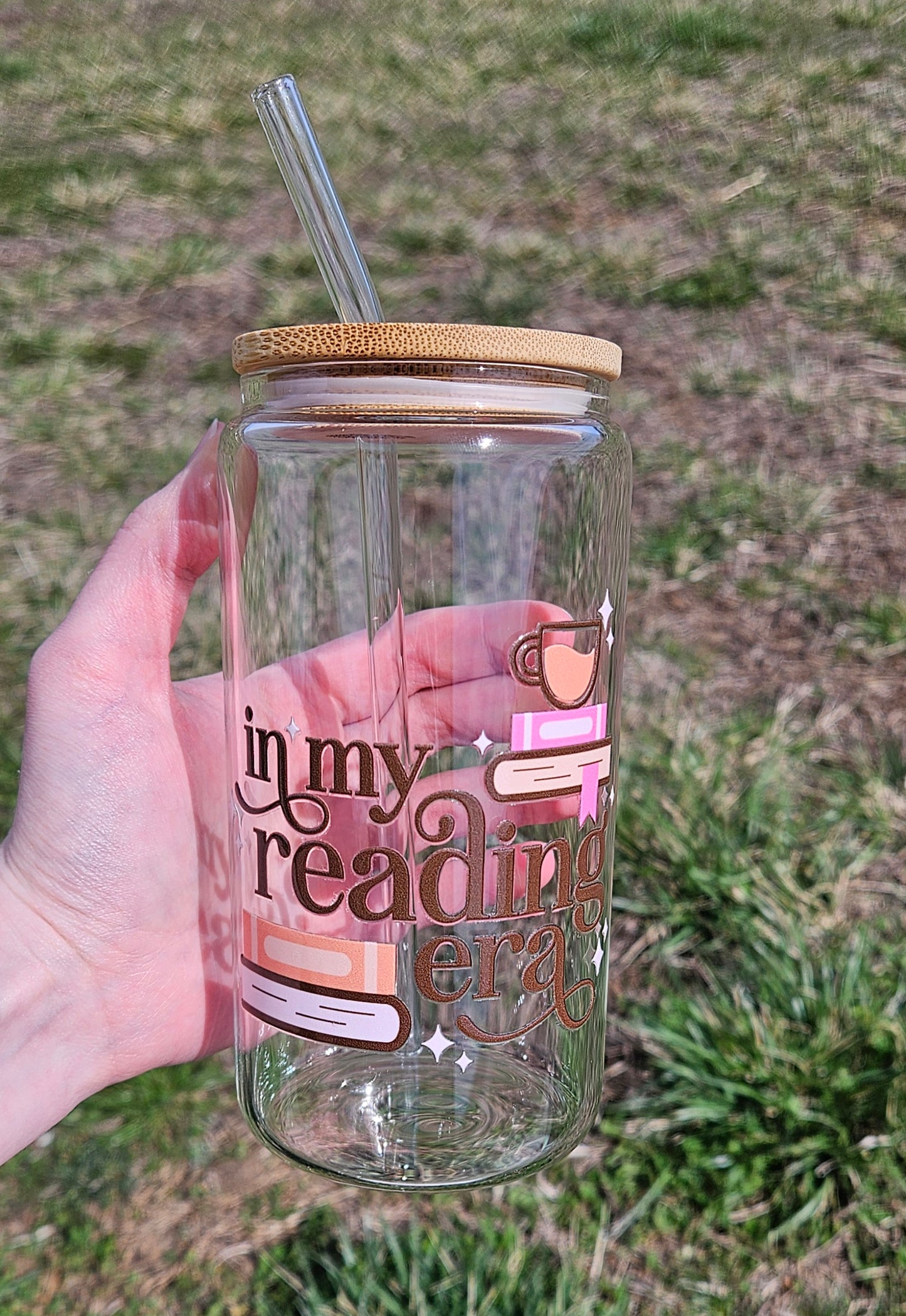 In My Reading Era Glass Tumbler