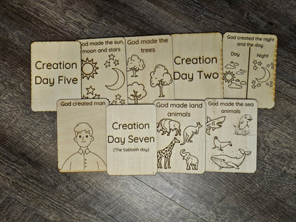 Days of Creation Flash Cards