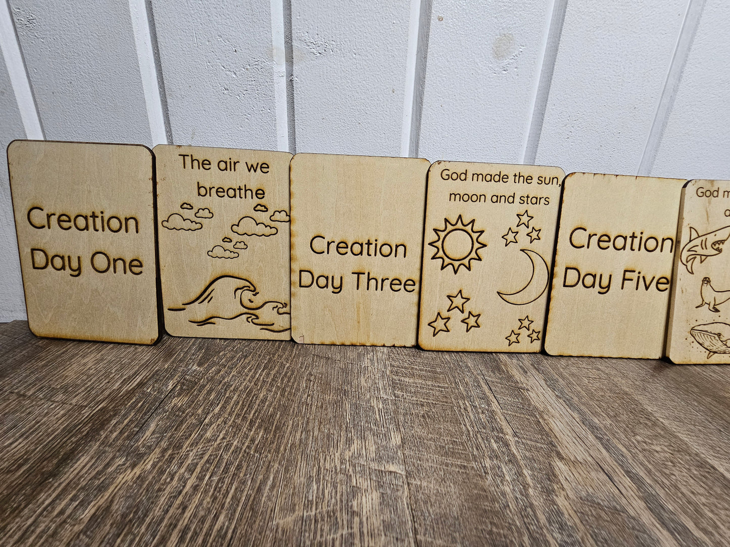 Days of Creation Flash Cards