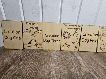 Days of Creation Flash Cards