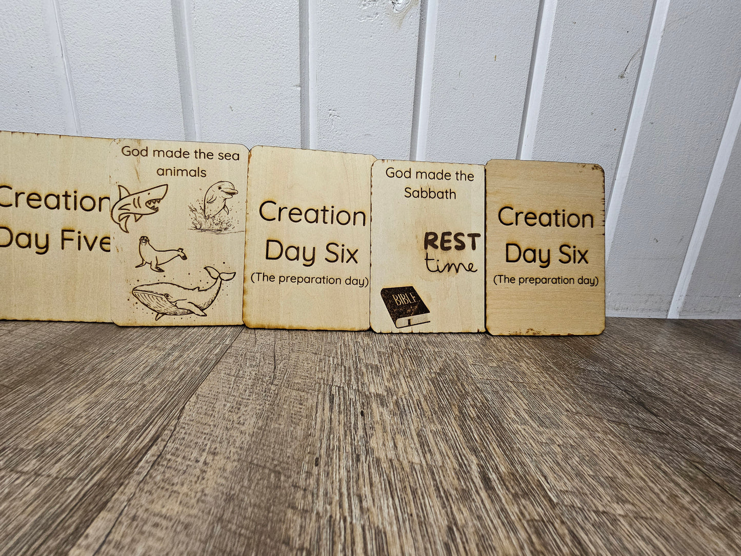 Days of Creation Flash Cards