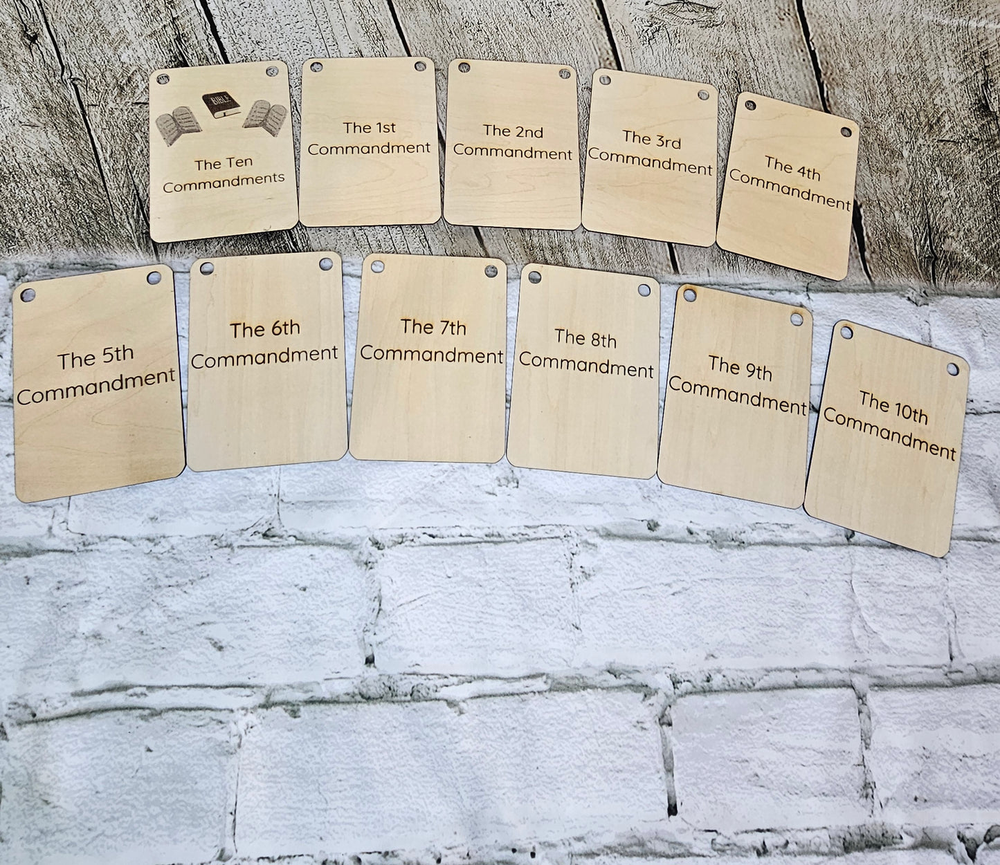 Ten Commandment Flash Cards