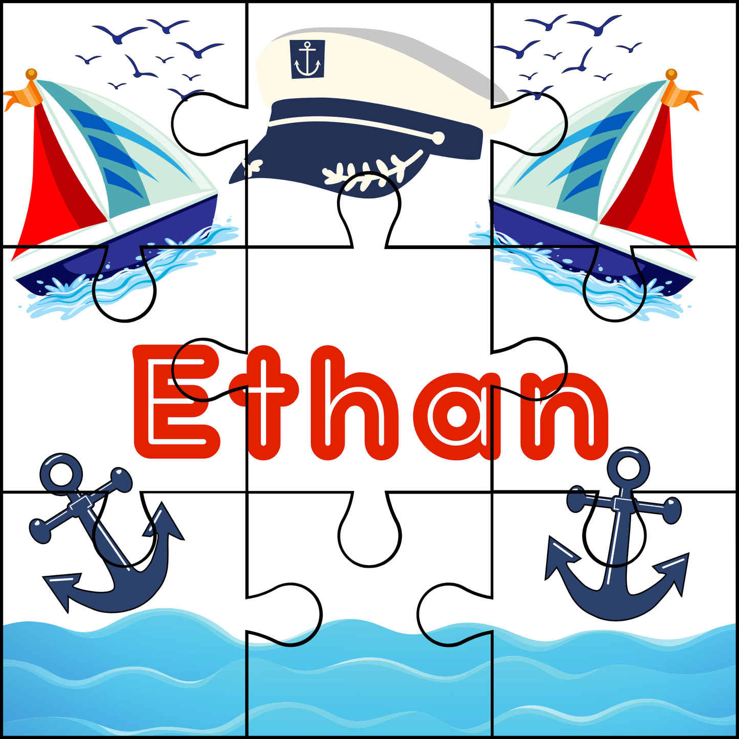 Custom name puzzles