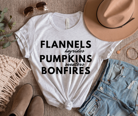 Flannels, Pumpkins, Bonfires