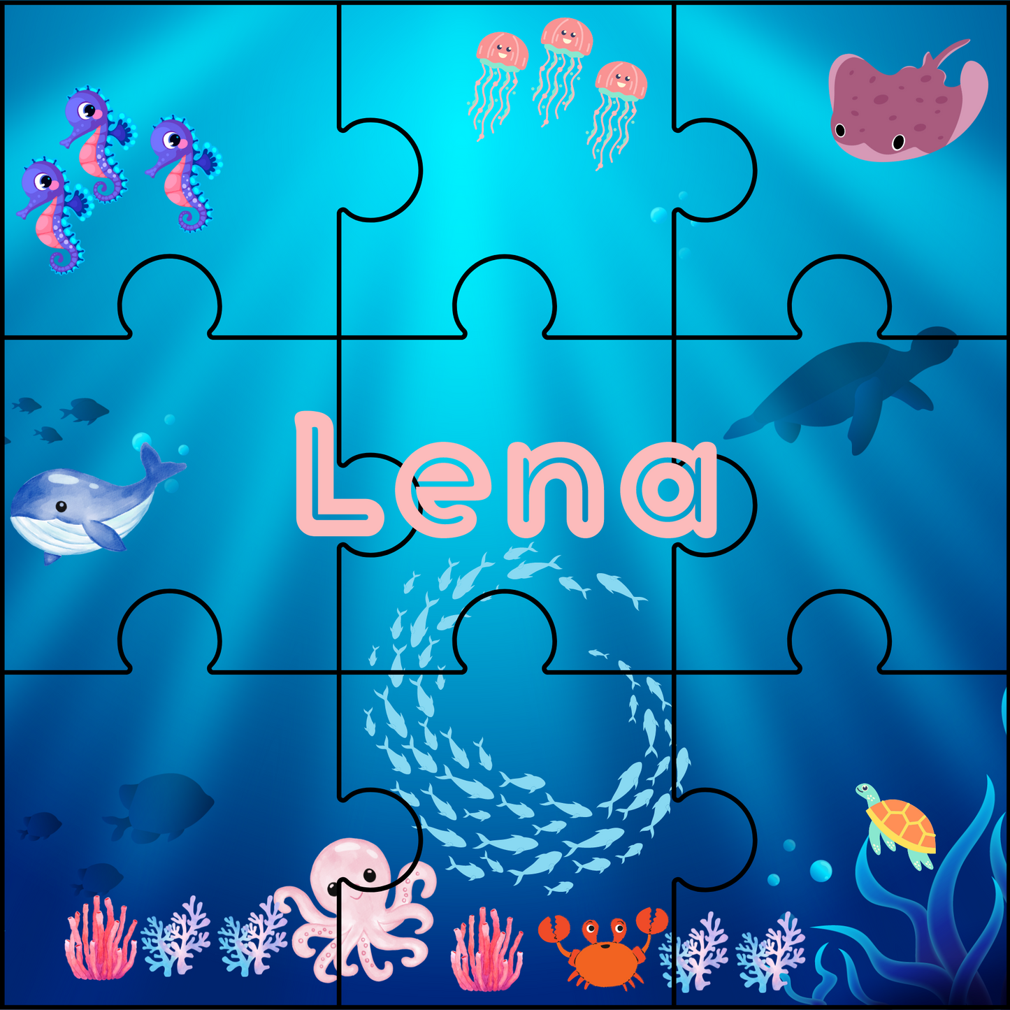 Custom name puzzles