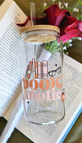Bookaholic Glass Cup