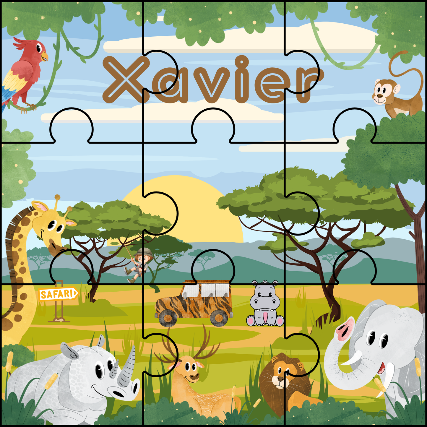 Custom name puzzles