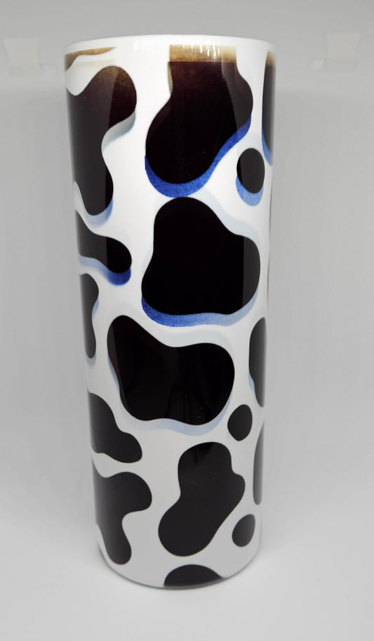 Mess up 20oz Cow Print Tumbler